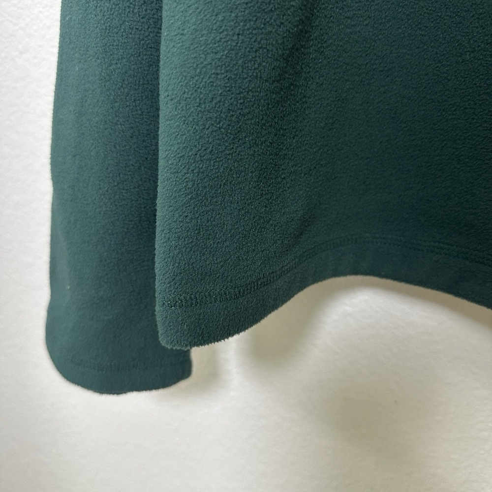 Lands' End Women's Deep Forest Green Fleece Quarter Zip Pull Over Size XL - Picture 9 of 9